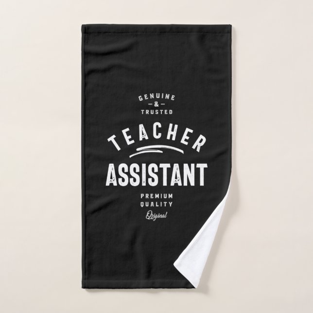 Assistant enseignant Titre du travail Cadeau (Serviette à main)