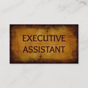 Assistant exécutif Antique Carte de visite brossé