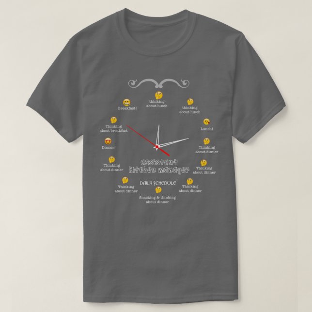 ASSISTANT KITCHEN MANAGER NICE DESIGN 2017 T-Shirt (Design Front)