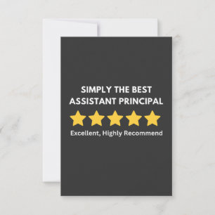 Assistant Principal 5 stars Thank You Card