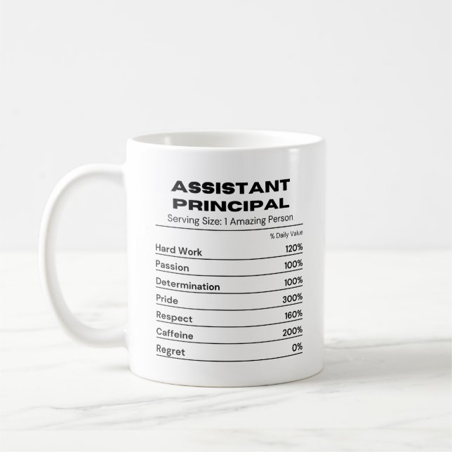 Assistant Principal Administration Worker Coffee Mug (Left)