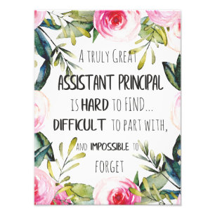 Assistant Principal Appreciation Secretary Thank Photo Print