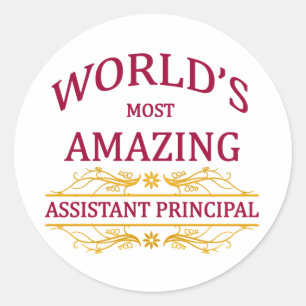 Assistant Principal Classic Round Sticker