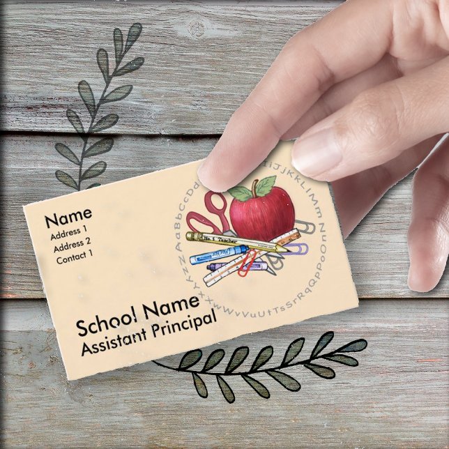 Assistant Principal custom business cards (Creator Uploaded)
