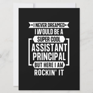 Assistant Principal Funny Appreciation School Holiday Card
