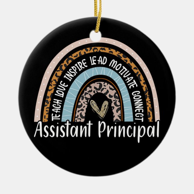Assistant Principal Funny Job Title School Worker Ceramic Ornament (Front)