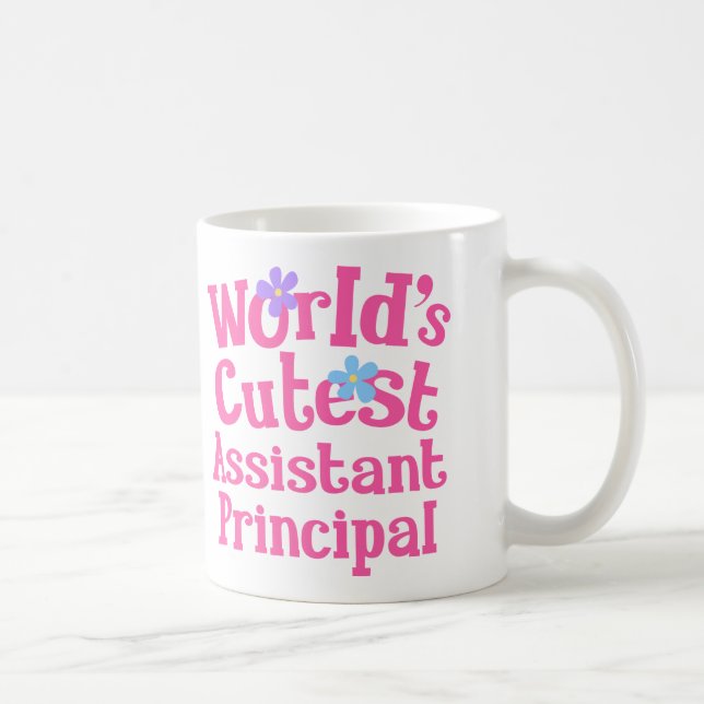 Assistant Principal Gift Idea For Her (Worlds Cute Coffee Mug (Right)