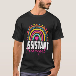Assistant Principal Job Title School Worker Rainb T-Shirt