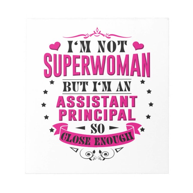 Assistant Principal Notepad Funny Birthday Gifts (Front)