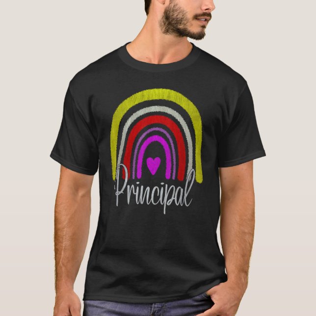 Assistant Principal Rainbow Future Principal  Teac T-Shirt (Front)