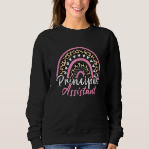 Assistant Principal Rainbow Job Title School Work Sweatshirt