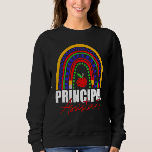 Assistant Principal Rainbow  Job Title School Work Sweatshirt