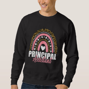 Assistant Principal Rainbow  Job Title School Work Sweatshirt