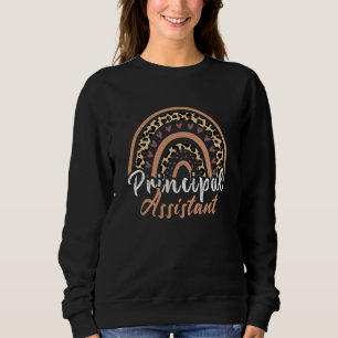 Assistant Principal Rainbow Job Title School Work Sweatshirt