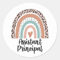 Assistant Principal Rainbow Leopard Funny Gift