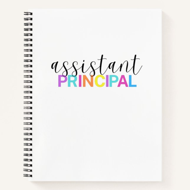 Assistant Principal Spiral Notebook (Front)