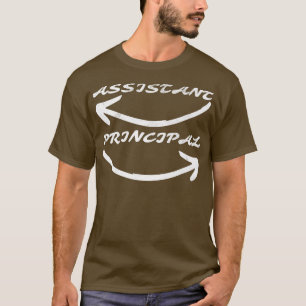 Assistant Principal With Arrow Design Teacher Back T-Shirt