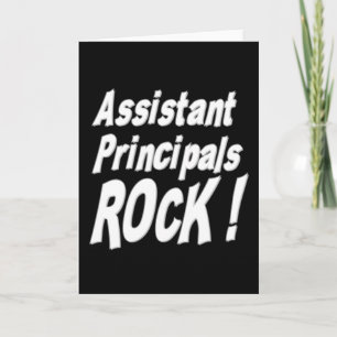 Assistant Principals Rock! Greeting Card