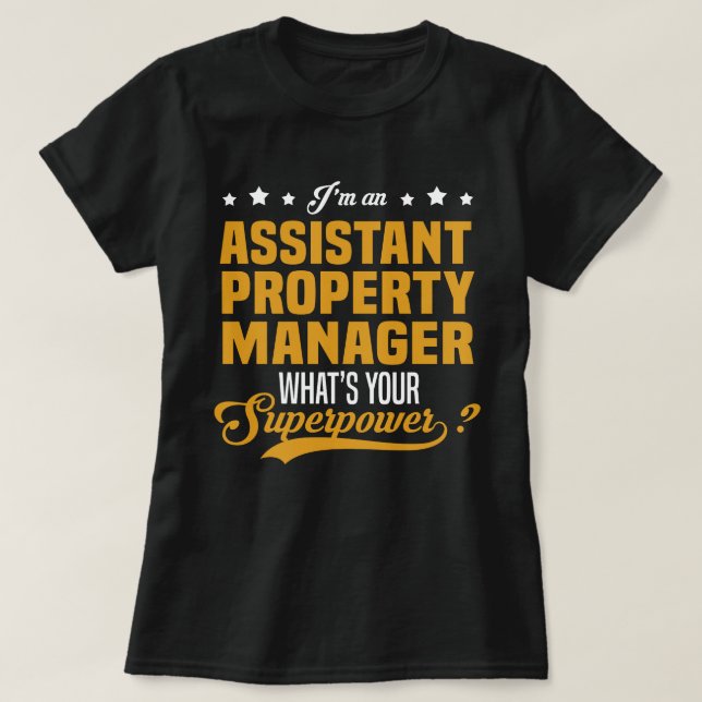 Assistant Property Manager T-Shirt (Design Front)