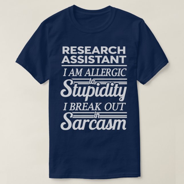 ASSISTANT RECHERCHE Classique TShirt (Design devant)