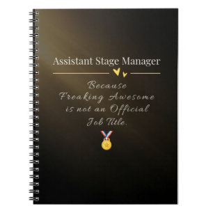 Assistant Stage Manager Notebook