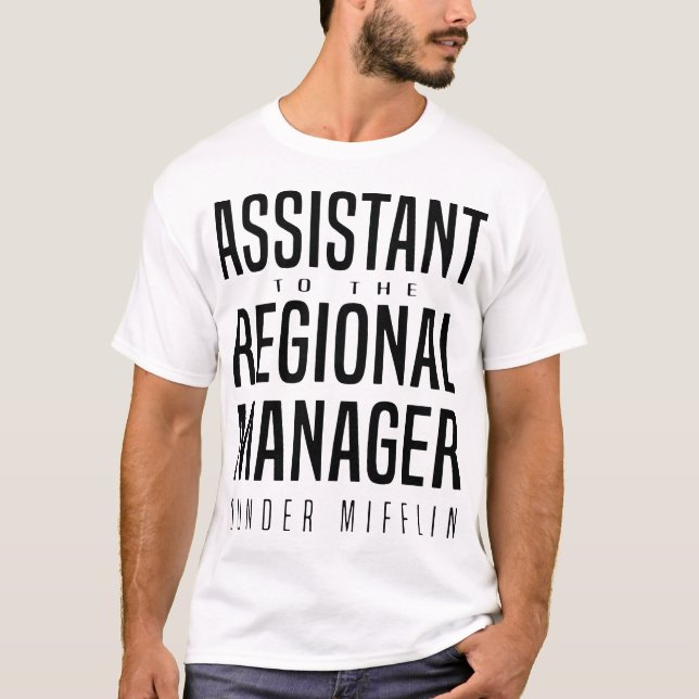 assistant to the regional manager girlfriend T-Shirt (Front)