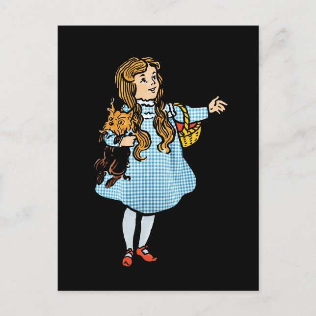 Assistant vintage de carte postale Oz (Devant)