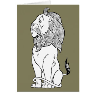 Assistant vintage d'Oz, Lion courageux