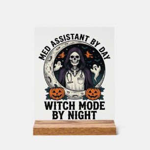 Assistante médicale Halloween Sorcière Gravure Vin