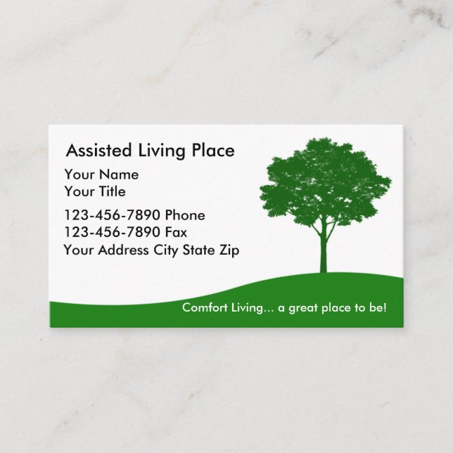 Assisted Living Business Card (Front)