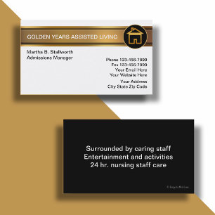 Assisted Living Business Cards