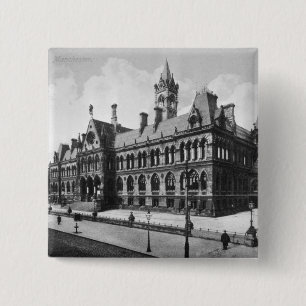 Assize Courts, Manchester, c.1910 2 Inch Square Button