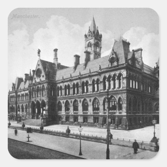 Assize Courts, Manchester, c.1910 Square Sticker (Front)