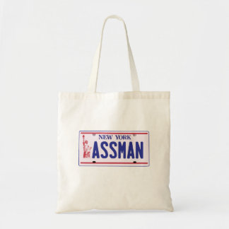 Assman New York License Plate Products Tote Bag