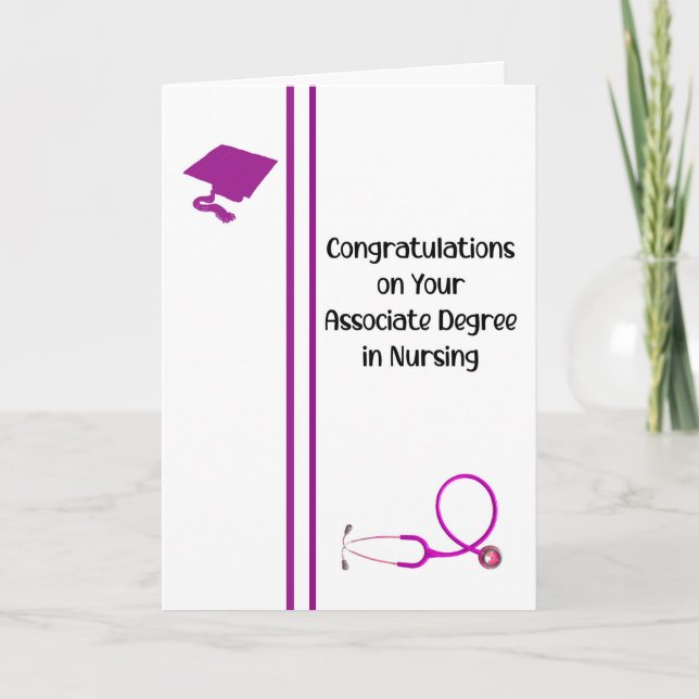 Associate Degree in Nursing White Card (Front)