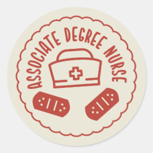 Associate Degree Nurse Classic Round Sticker
