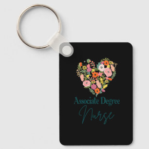 Associate Degree Nurse Life Job Pride Nursing Moth Keychain