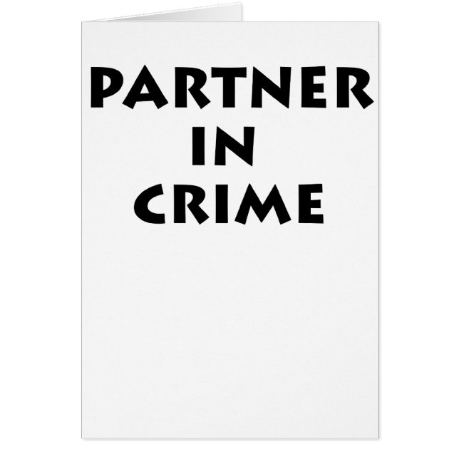 Associé - dedans - crime ! (Devant)