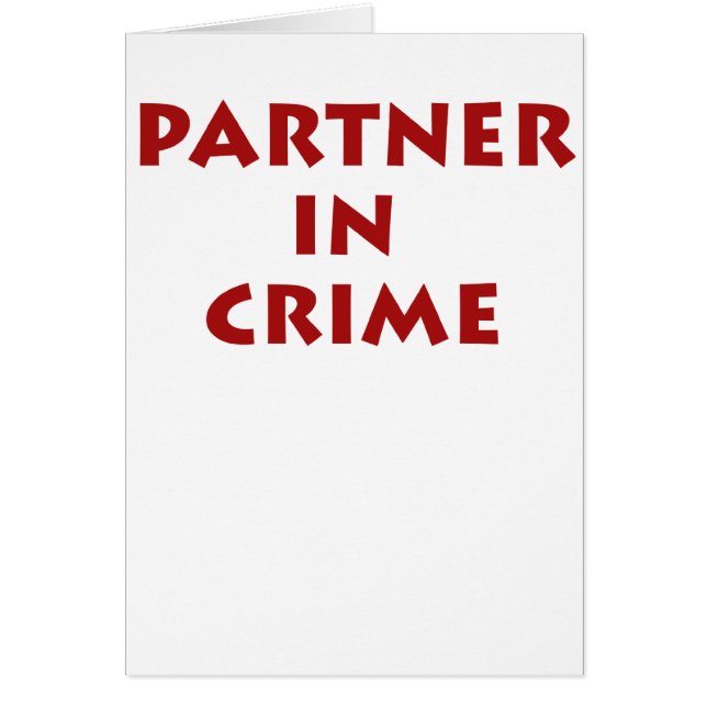 Associé - dedans - crime ! (Devant)