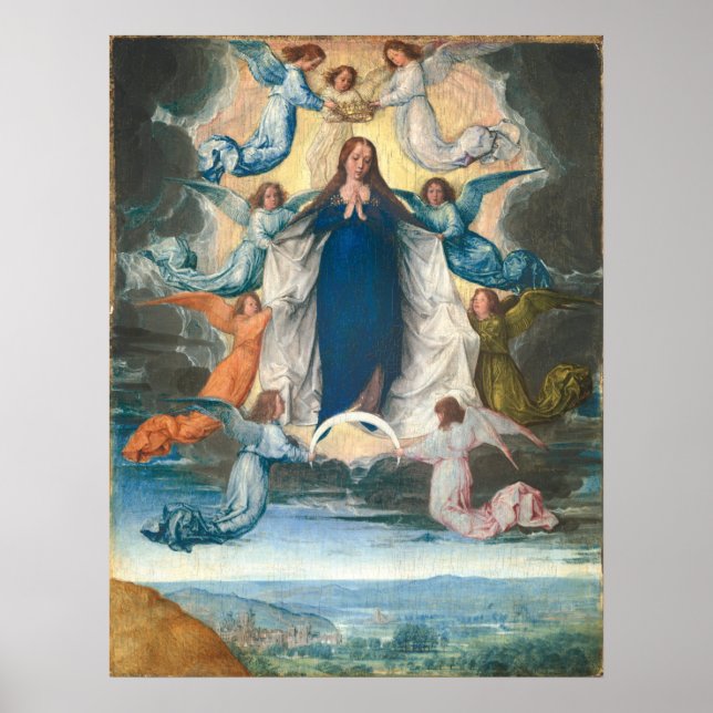 Assomption Vierge - Michel Sittow Poster d'Art (Devant)
