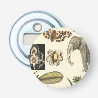 Assorted Animals Painted on Cream Background