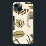 Assorted Animals Painted on Cream Background iPhone 13 Case<br><div class="desc">The wonders of nature are shown in this piece by Vision Studio. Creepy insects mix with an elephant, butterfly and other assorted animals. If you love nature this is the print for you!</div>