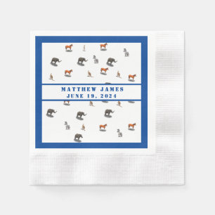 Assorted Animals Themed Baby Shower  Napkin