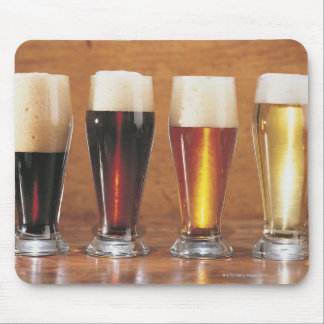 Assorted beers and ales mouse pad