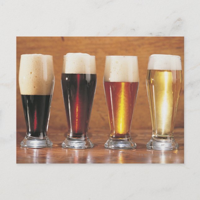 Assorted beers and ales postcard (Front)