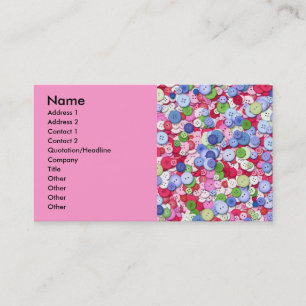 Assorted Buttons Business Card