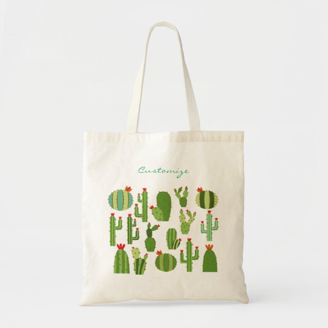 Assorted Cactus Plants in Bloom Thunder_Cove Tote Bag (Front)