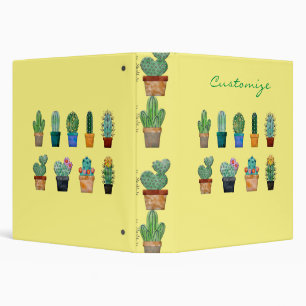 Assorted Cactus Plants Thunder_Cove Binder