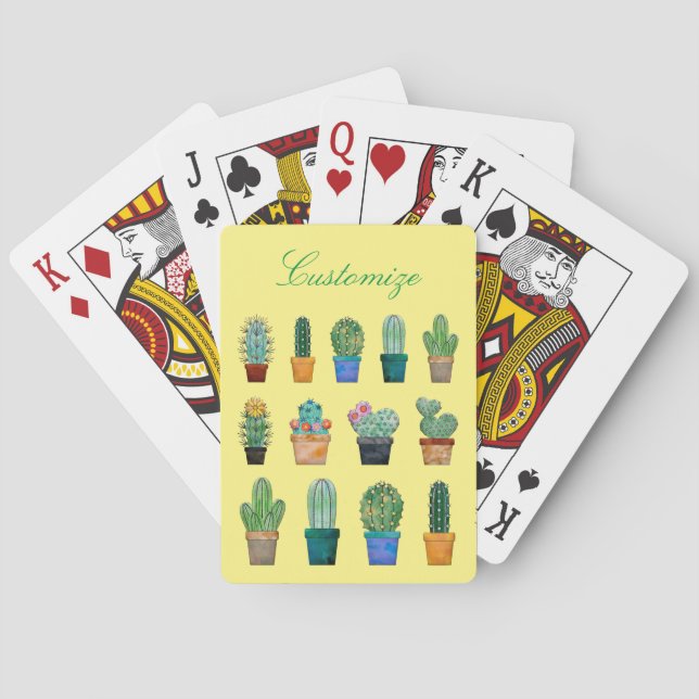 Assorted Cactus Plants Thunder_Cove Playing Cards (Back)