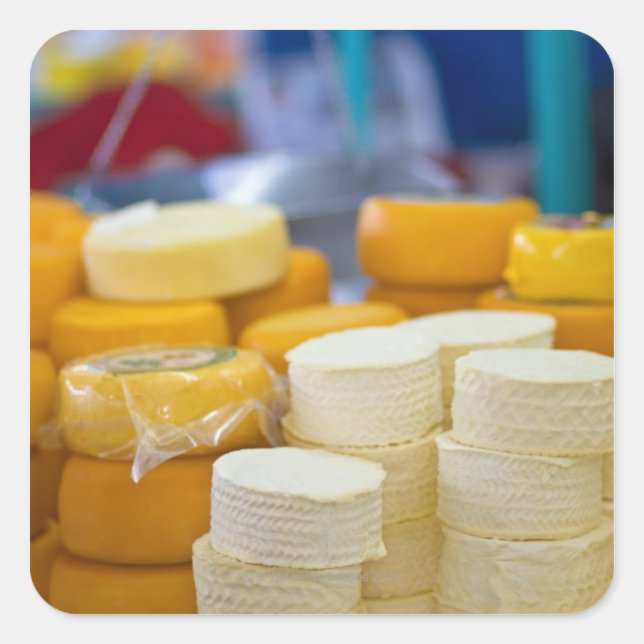 Assorted cheeses square sticker (Front)